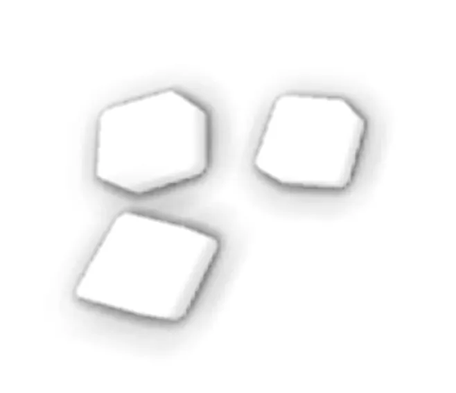 Zoomed-in view of the blurred SSAO output after applying the 4x4 box blur
