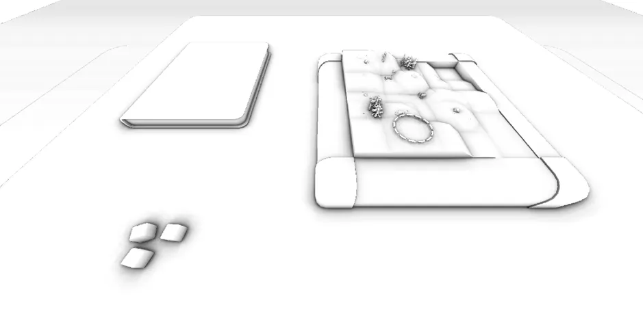 SSAO output using a kernel of 512 samples, with banding artifacts eliminated